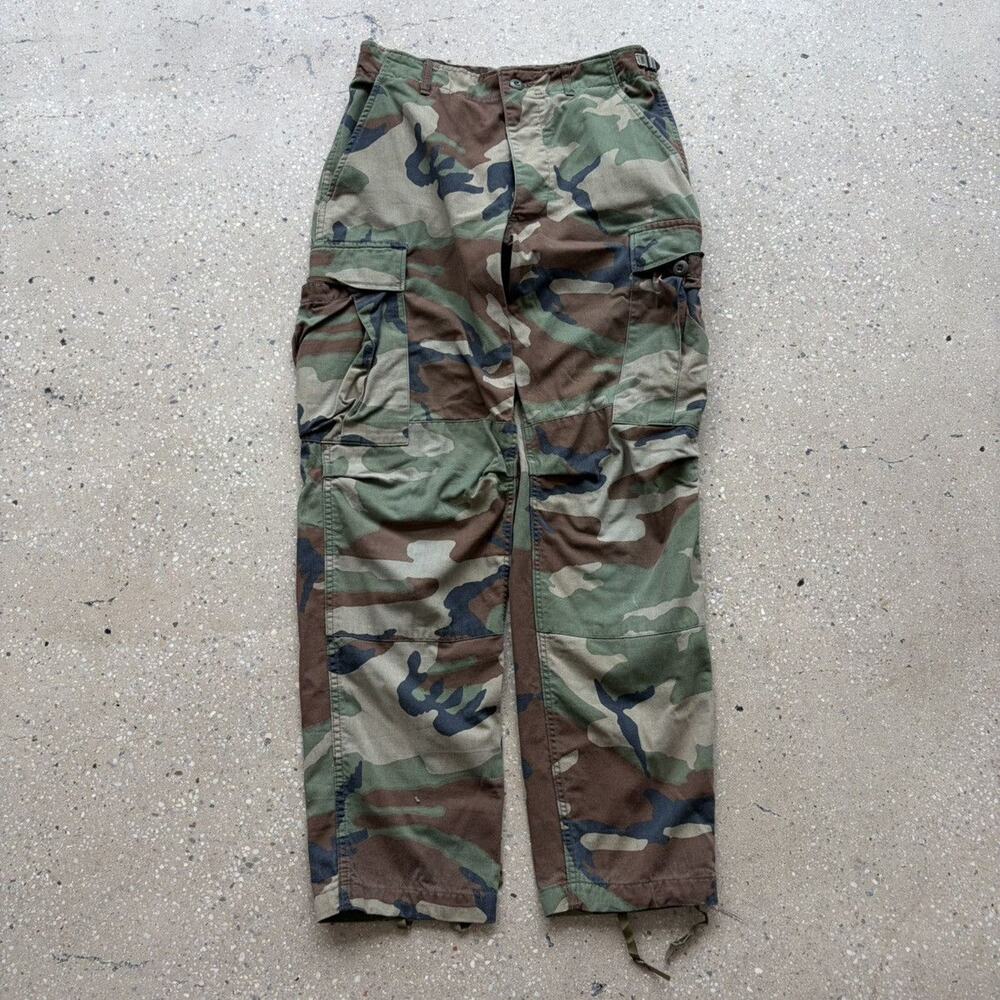 Vintage 80s US Army Camo Grunge Cargo Pants 31x31